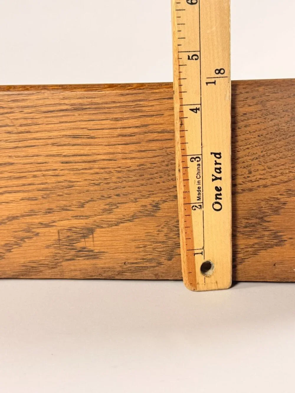 Wooden Wall Coat Rack Heart Cutout Hooks Rustic Oak Pre Owned Good Condition